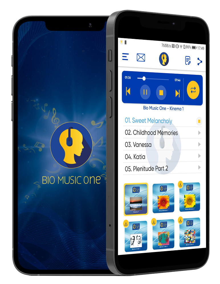 Bio Music One app interface